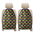 Rainbow LGBT Pride Heart Pattern Print Car Seat Organizers