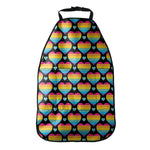 Rainbow LGBT Pride Heart Pattern Print Car Seat Organizers