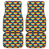 Rainbow LGBT Pride Heart Pattern Print Front and Back Car Floor Mats