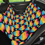 Rainbow LGBT Pride Heart Pattern Print Pet Car Back Seat Cover