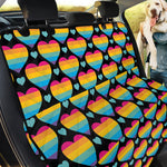 Rainbow LGBT Pride Heart Pattern Print Pet Car Back Seat Cover