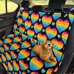 Rainbow LGBT Pride Heart Pattern Print Pet Car Back Seat Cover