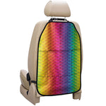 Rainbow Mermaid Scale Pattern Print Car Seat Organizers