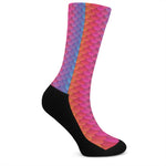 Rainbow Mermaid Scale Pattern Print Crew Socks