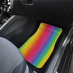 Rainbow Mermaid Scale Pattern Print Front Car Floor Mats