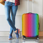 Rainbow Mermaid Scale Pattern Print Luggage Cover