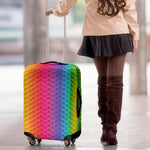 Rainbow Mermaid Scale Pattern Print Luggage Cover