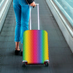 Rainbow Mermaid Scale Pattern Print Luggage Cover