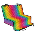 Rainbow Mermaid Scale Pattern Print Pet Car Back Seat Cover