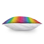 Rainbow Mermaid Scale Pattern Print Pillow Cover