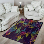 Rainbow Native Dream Catcher Print Area Rug