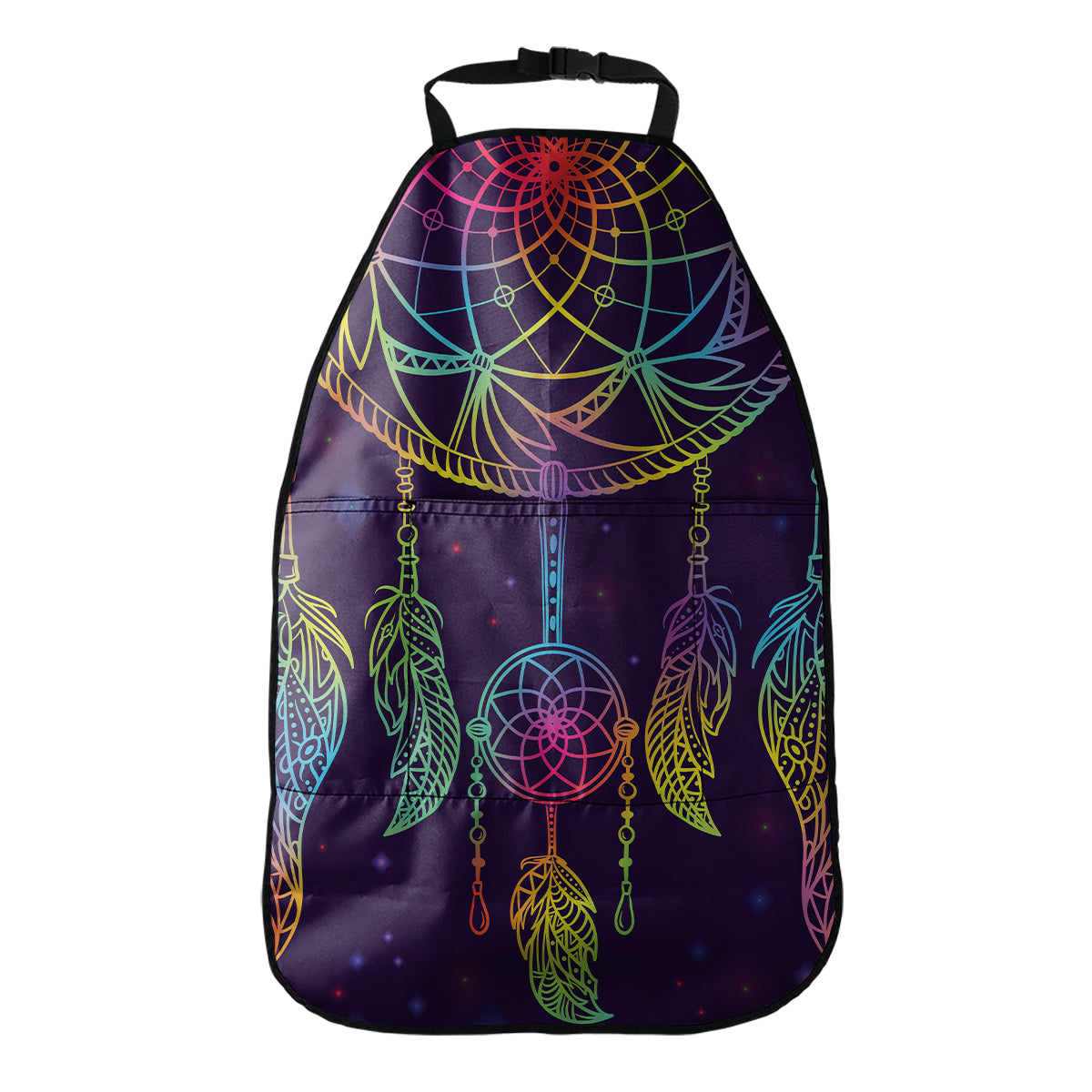 Rainbow Native Dream Catcher Print Car Seat Organizers