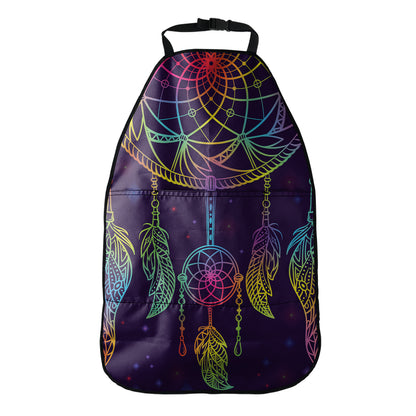 Rainbow Native Dream Catcher Print Car Seat Organizers