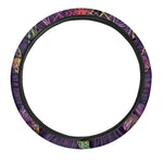 Rainbow Native Dream Catcher Print Car Steering Wheel Cover