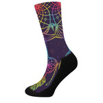 Rainbow Native Dream Catcher Print Crew Socks