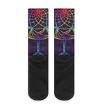Rainbow Native Dream Catcher Print Crew Socks