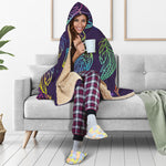 Rainbow Native Dream Catcher Print Hooded Blanket