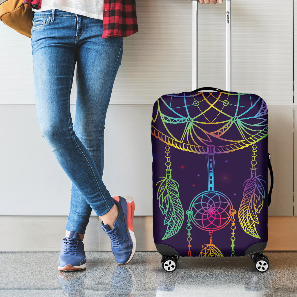 Rainbow Native Dream Catcher Print Luggage Cover
