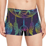 Rainbow Native Dream Catcher Print Men's Boxer Briefs