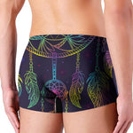 Rainbow Native Dream Catcher Print Men's Boxer Briefs