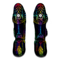 Rainbow Native Dream Catcher Print Muay Thai Shin Guards