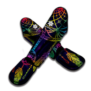 Rainbow Native Dream Catcher Print Muay Thai Shin Guard