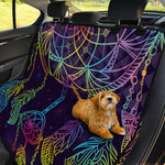 Rainbow Native Dream Catcher Print Pet Car Back Seat Cover