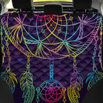 Rainbow Native Dream Catcher Print Pet Car Back Seat Cover
