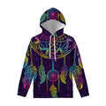 Rainbow Native Dream Catcher Print Pullover Hoodie