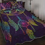 Rainbow Native Dream Catcher Print Quilt Bed Set