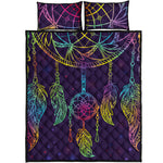 Rainbow Native Dream Catcher Print Quilt Bed Set