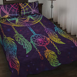 Rainbow Native Dream Catcher Print Quilt Bed Set