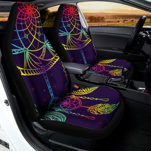 Rainbow Native Dream Catcher Print Universal Fit Car Seat Covers