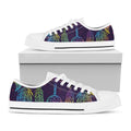 Rainbow Native Dream Catcher Print White Low Top Sneakers