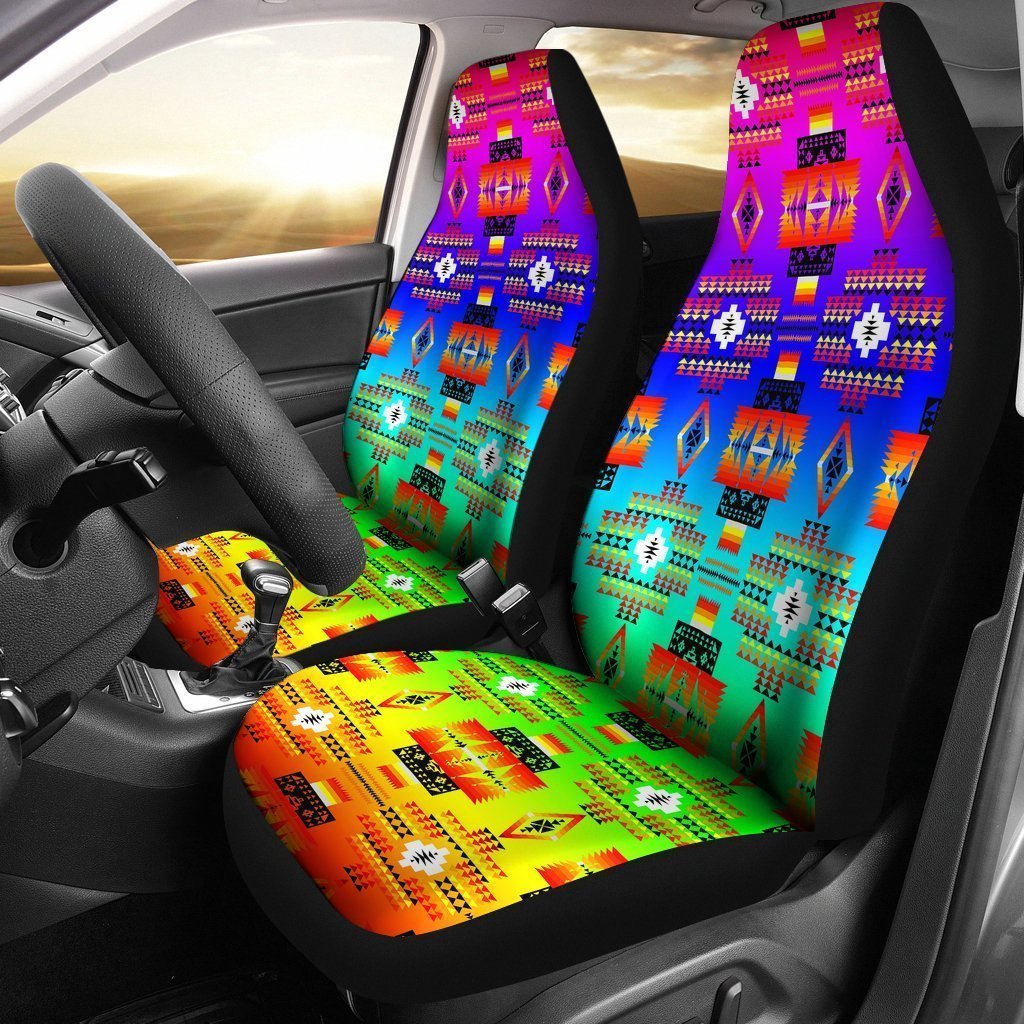 Rainbow Native Universal Fit Car Seat Covers GearFrost