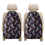 Rainbow Origami Unicorn Pattern Print Car Seat Organizers
