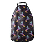 Rainbow Origami Unicorn Pattern Print Car Seat Organizers