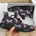 Rainbow Origami Unicorn Pattern Print Mesh Knit Shoes