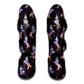 Rainbow Origami Unicorn Pattern Print Muay Thai Shin Guards