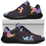Rainbow Origami Unicorn Pattern Print Sport Shoes GearFrost