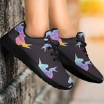 Rainbow Origami Unicorn Pattern Print Sport Shoes GearFrost