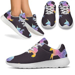 Rainbow Origami Unicorn Pattern Print Sport Shoes GearFrost