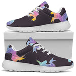 Rainbow Origami Unicorn Pattern Print Sport Shoes GearFrost