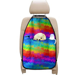 Rainbow Palm Tree Pattern Print Car Seat Organizers