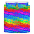 Rainbow Palm Tree Pattern Print Duvet Cover Bedding Set