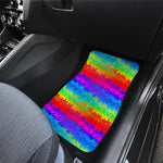 Rainbow Palm Tree Pattern Print Front and Back Car Floor Mats