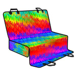 Rainbow Palm Tree Pattern Print Pet Car Back Seat Cover