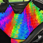 Rainbow Palm Tree Pattern Print Pet Car Back Seat Cover