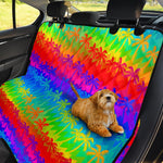 Rainbow Palm Tree Pattern Print Pet Car Back Seat Cover
