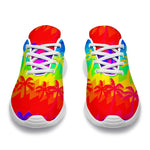 Rainbow Palm Tree Pattern Print Sport Shoes GearFrost